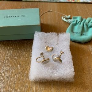 Tiffany & Co. Elsa Peretti Bean Necklace and Earrings